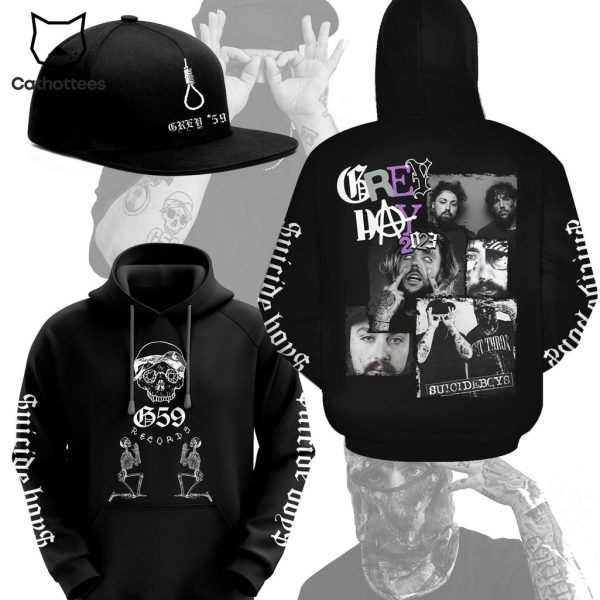 Suicideboys Carrollton G59 Records Design On Sleeve Black 3D Hoodie