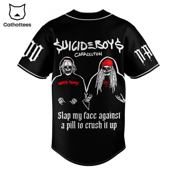 Suicideboys Carrollton Skull Black Design Baseball Jersey