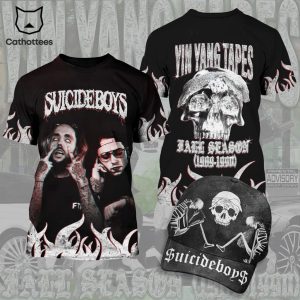 Suicideboys Carrollton Skull Yim Yang Tapes Black Design 3D T-Shirt