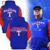 Texas Rangers 2023 Postseason Hoodie Nike Logo Blue Design 3D Hoodie