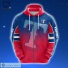 Texas Rangers Baseball Never Ever Quit Blue Red Design 3D Hoodie