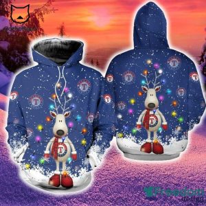 Texas Rangers Christmas Design 3D Hoodie