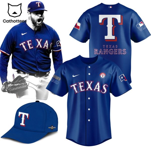 Texas Rangers Nike Logo Blue Baseball Jersey