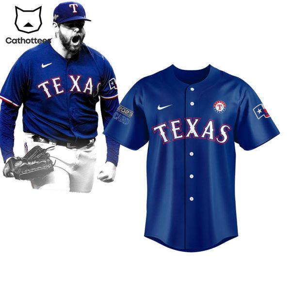 Texas Rangers Nike Logo Blue Baseball Jersey