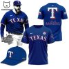 Texas Rangers Postseason Logo White Design 3D T-Shirt