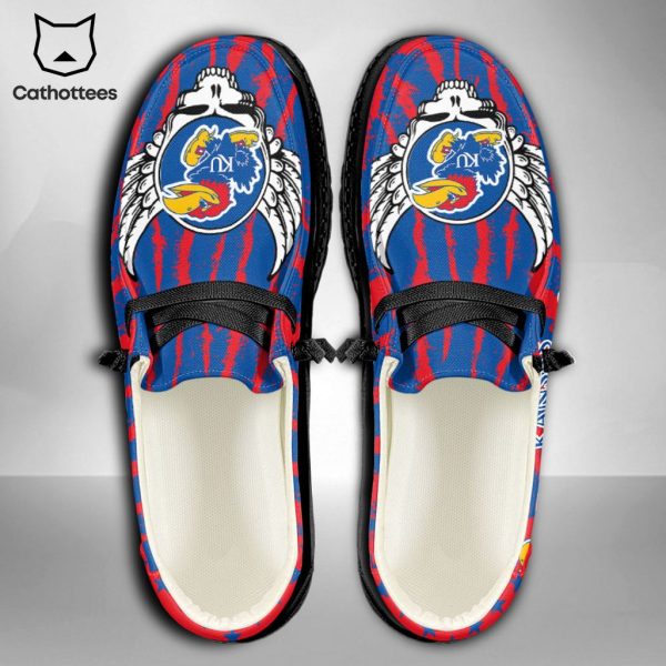 THE BEST NCAA Kansas Jayhawks Custom Name Hey Dude Shoes