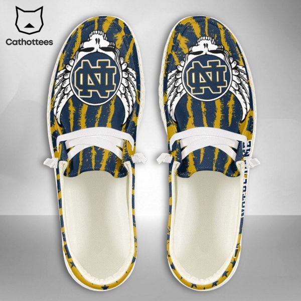 THE BEST NCAA Notre Dame Fighting Irish Custom Name Hey Dude Shoes