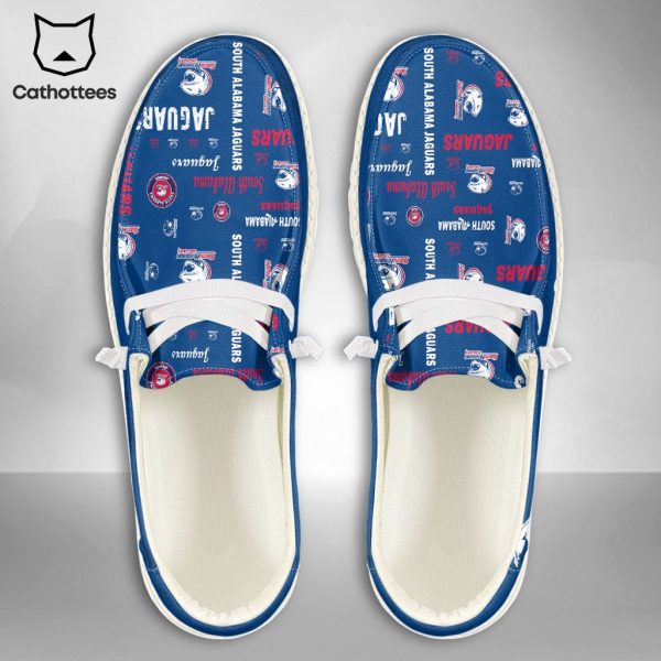 THE BEST NCAA South Alabama Jaguars Custom Name Hey Dude Shoes