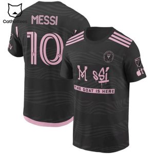 The Goat Is Here MLS Logo Design Black 3D T-Shirt