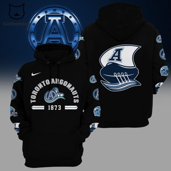 Toronto Argonaut 1873 Nike Logo Black Design On Sleeve 3D Hoodie