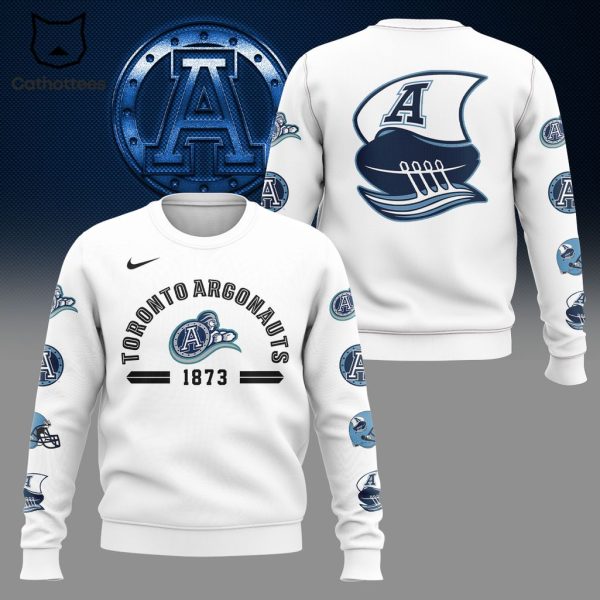 Toronto Argonaut 1873 Nike Logo White Design On Sleeve 3D Hoodie