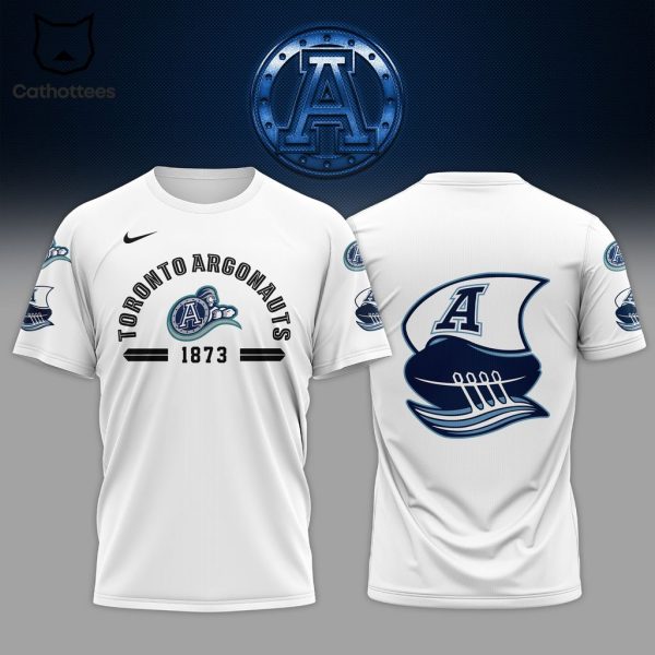 Toronto Argonaut 1873 Nike Logo White Design On Sleeve 3D Hoodie