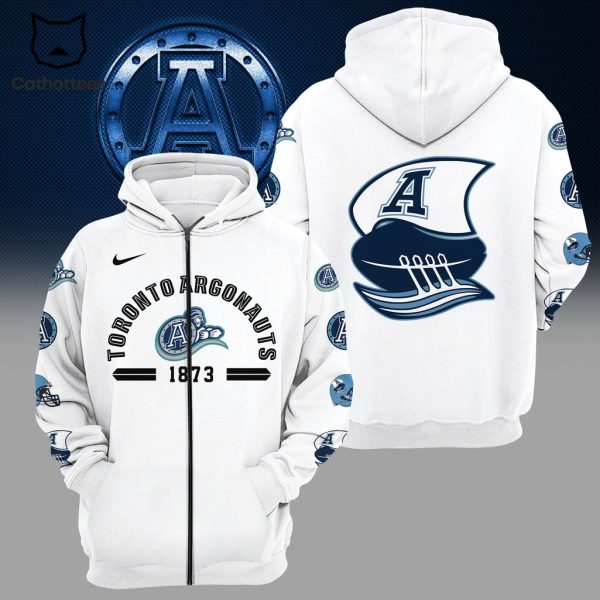 Toronto Argonaut 1873 Nike Logo White Design On Sleeve 3D Hoodie