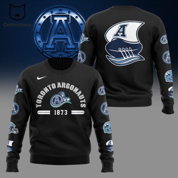 Toronto Argonaut 1873 Nike Logo Black Design On Sleeve 3D Sweater