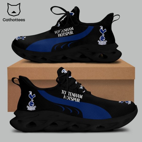 Tottenham Hotspur Full Black Blue Design Max Soul Shoes