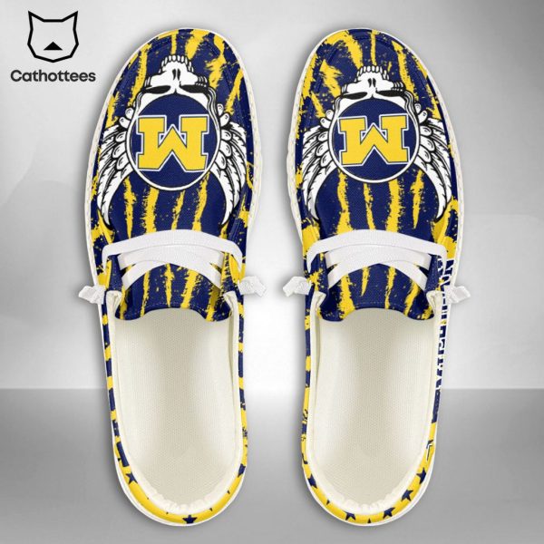 TRENDING NCAA Michigan Wolverines Custom Name Hey Dude Shoes