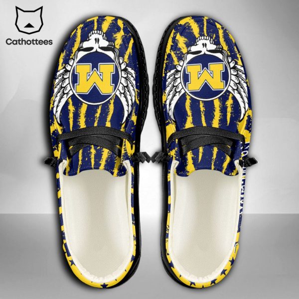 TRENDING NCAA Michigan Wolverines Custom Name Hey Dude Shoes