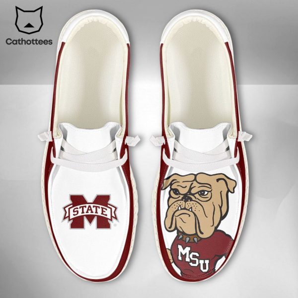 TRENDING NCAA Mississippi State Bulldogs Custom Name Hey Dude Shoes