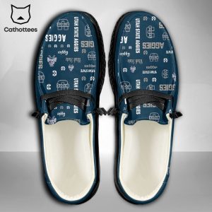 TRENDING NCAA Utah State Aggies Custom Name Hey Dude Shoes