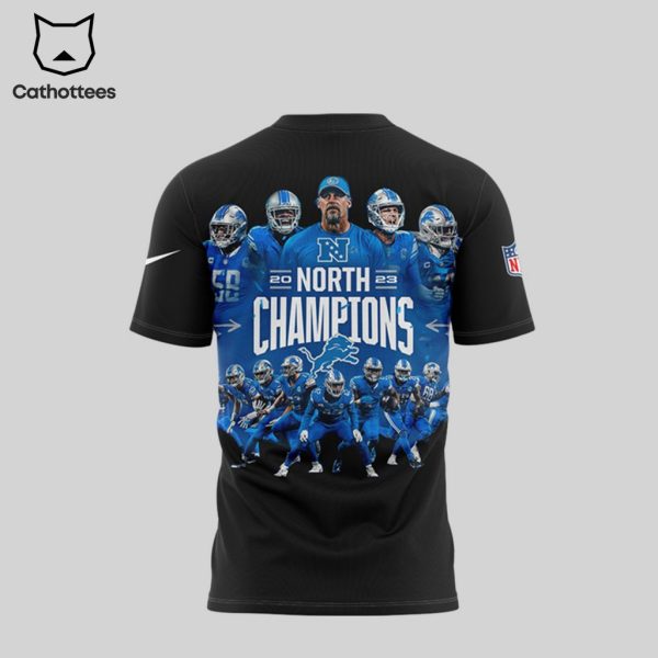 2023 NFC North It’s A Lock Champions Black Design 3D T-Shirt