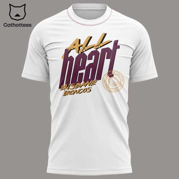 All Heart Mighty Broncos Team Of The Year KIA White Design 3D T-Shirt