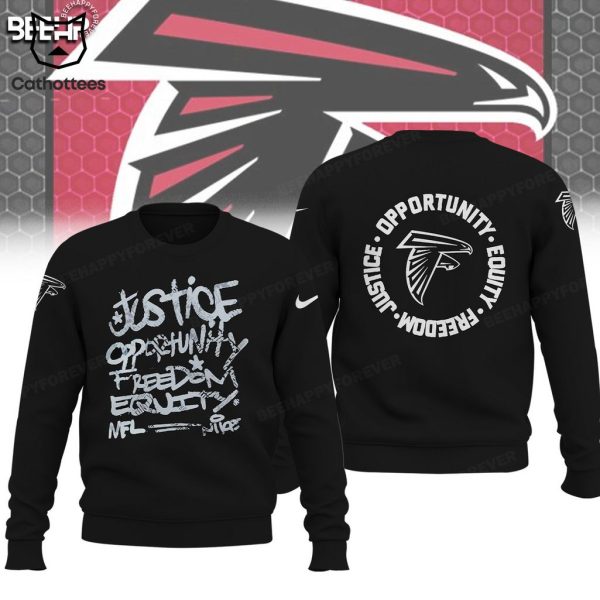 Atlanta Falcons Justice Opportunity Equity Nike Logo Design 3D Hoodie