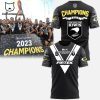BLK NZRL New Zealand National Rugby League Kiwis Team Black Logo Design 3D T-Shirt