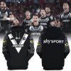 Champions 2023 New Zealand National Kiwis Black Design 3D Hoodie Longpant Cap Set