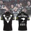 BLK Pirtek Champions 2023 New Zealand National Rugby League Kiwis Team Black Design Polo Shirt