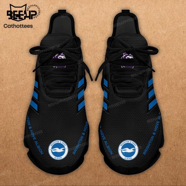 Brighton Camp Hove Albion Black Blue Trim Design Max Soul Shoes