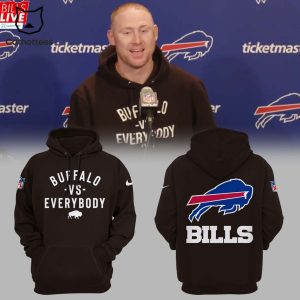 Buffalo Vs Everybody Bills Mascot Nike Logo Black Design 3D Hoodie