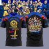 Caliente.mx Nike Logo Yellow Club America Campeon Design 3D T-Shirt