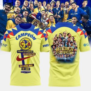 Campeon Discuple Las Molestias Que Esto Ocasiona Club America Champions Nike Logo Yellow Design 3D T-Shirt