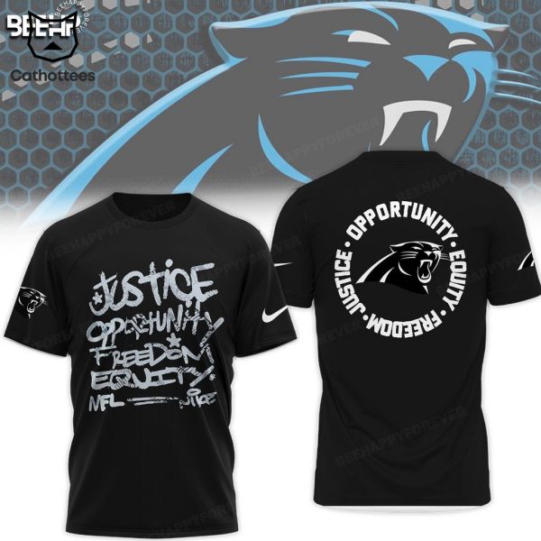 Carolina Panthers Justice Opportunity Equity Nike Logo Design 3D Hoodie