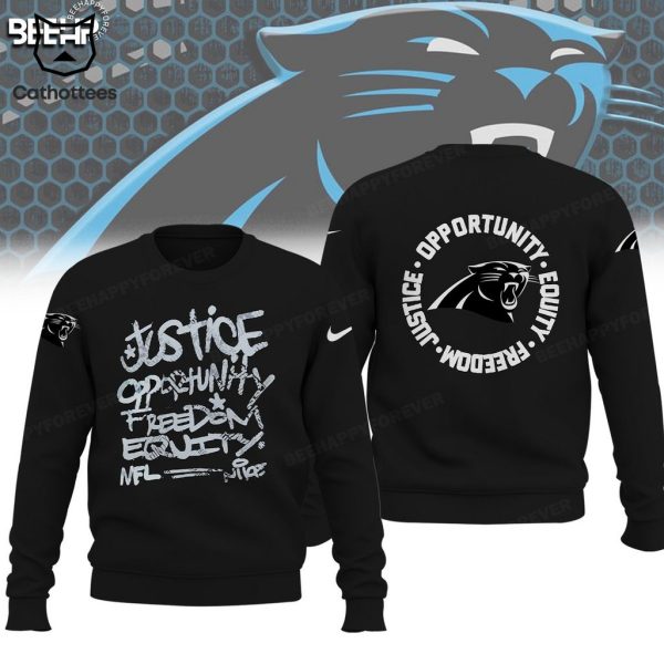 Carolina Panthers Justice Opportunity Equity Nike Logo Design 3D Hoodie