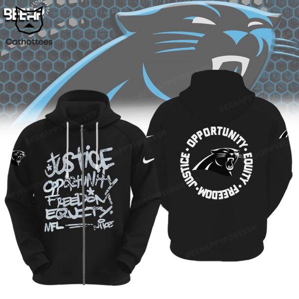 Carolina Panthers Justice Opportunity Equity Nike Logo Design 3D Hoodie