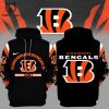 Cincinnati Bengals 1967 Nike Logo White Design 3D Hoodie