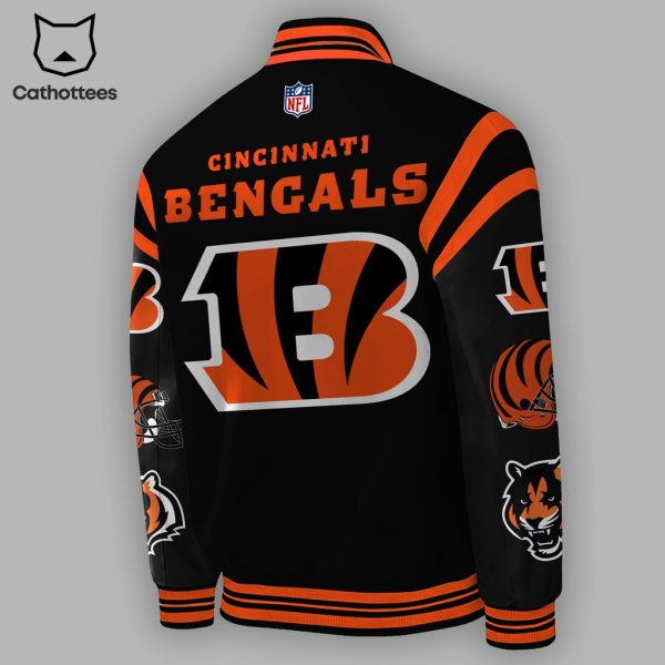 Cincinnati Bengals NFL 1968 Black Nike Logo Design Baseball Jacket