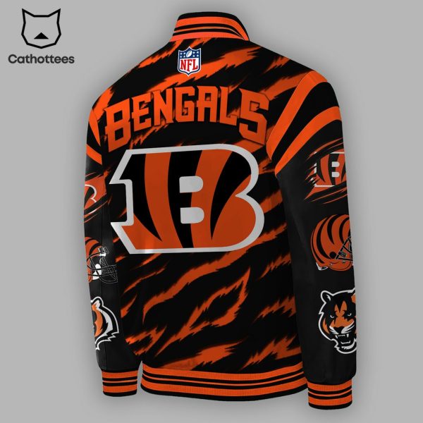 Cincinnati Bengals NFL Logo Design Baseball Jacket