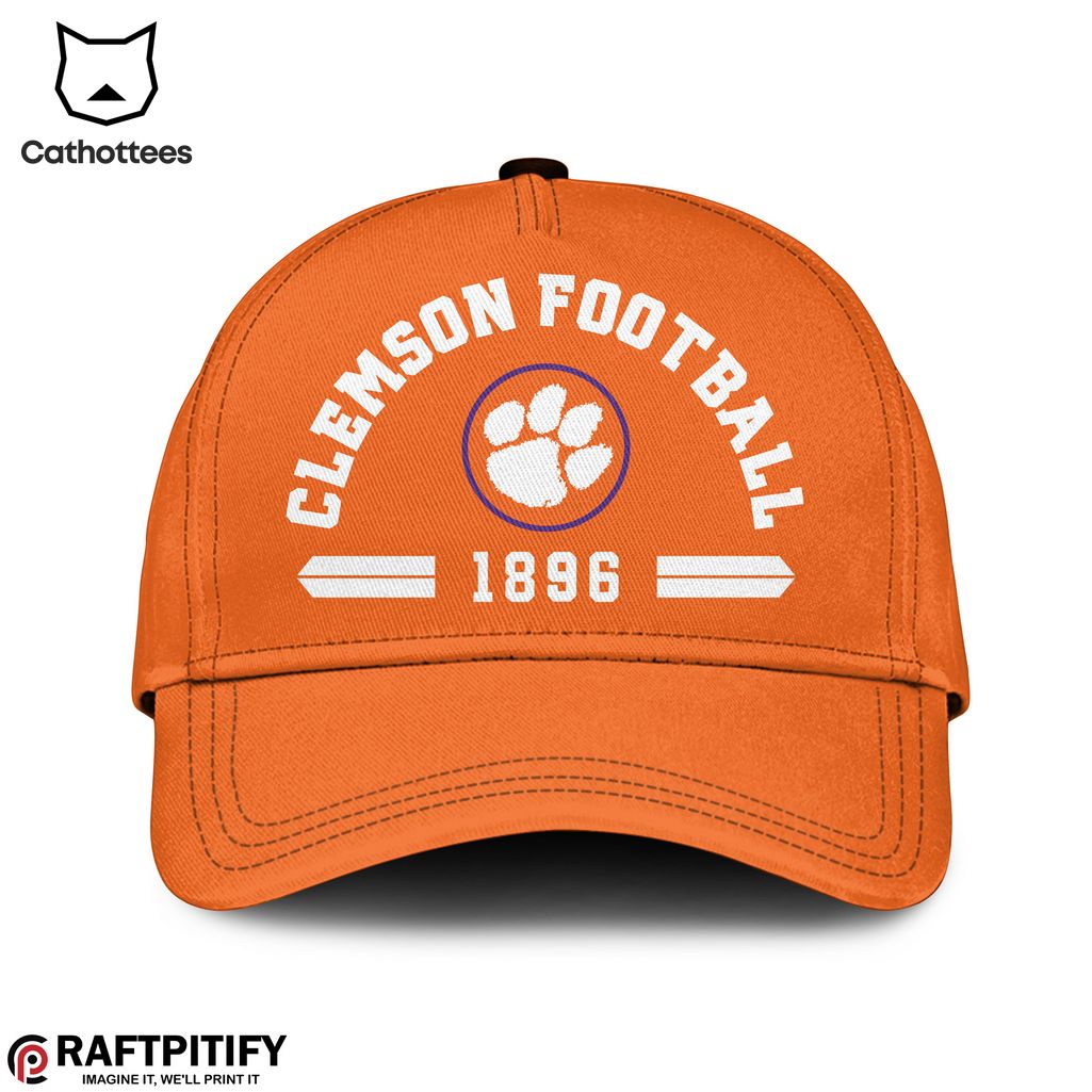 Clemson Tigers Football 1896 Nike Logo Orange Design Hoodie Longpant Cap Set