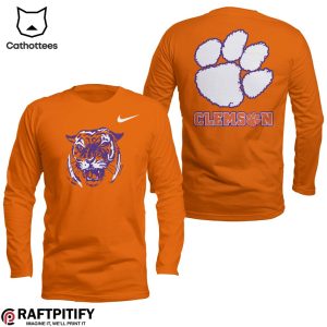Clemson Tigers Football Believe Tigers Orange Nike Logo Design 3D Sweater