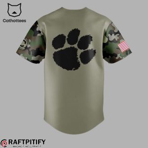 Clemson Tigers Salute To Service Special Edition Nike Logo Design Baseball Jersey