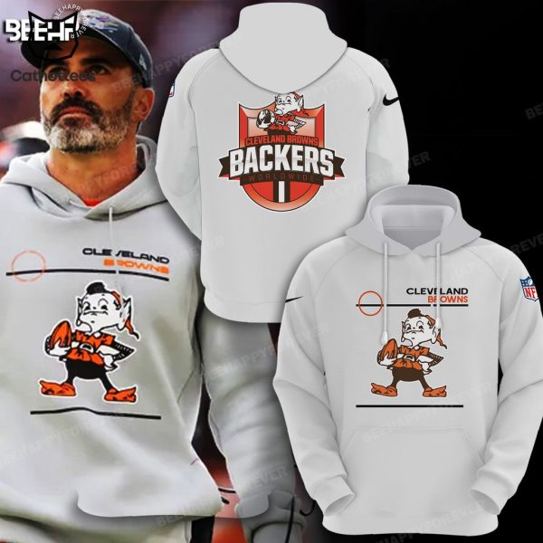 Cleveland Browns Mascot White Design 3D Hoodie