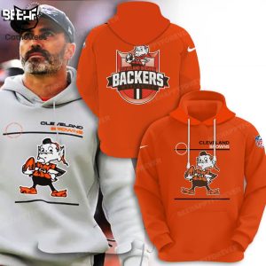 Cleveland Browns Mascot Orange Design 3D Hoodie