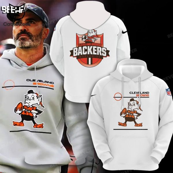 Cleveland Browns Mascot White Design 3D Hoodie