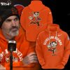 Cleveland Browns Mascot White Design 3D Hoodie