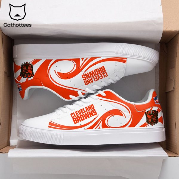 Cleveland Browns White Orange Design Stan Smith