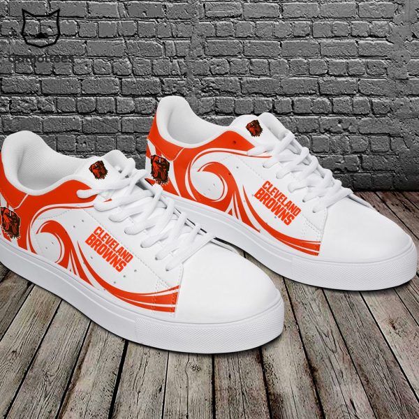 Cleveland Browns White Orange Design Stan Smith