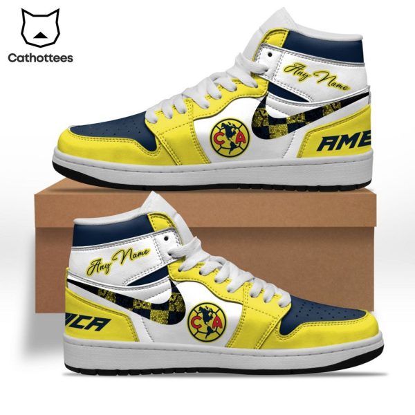 Club America Nike Logo Design Air Jordan 1 High Top