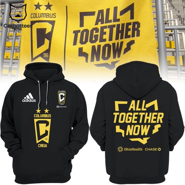 Columbus Crew All Together Now Adidas Logo Black Design 3D Hoodie